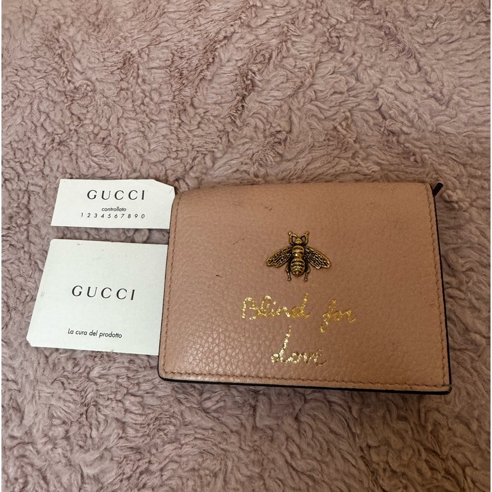 Authentic Gucci mini wallet Blind for love.